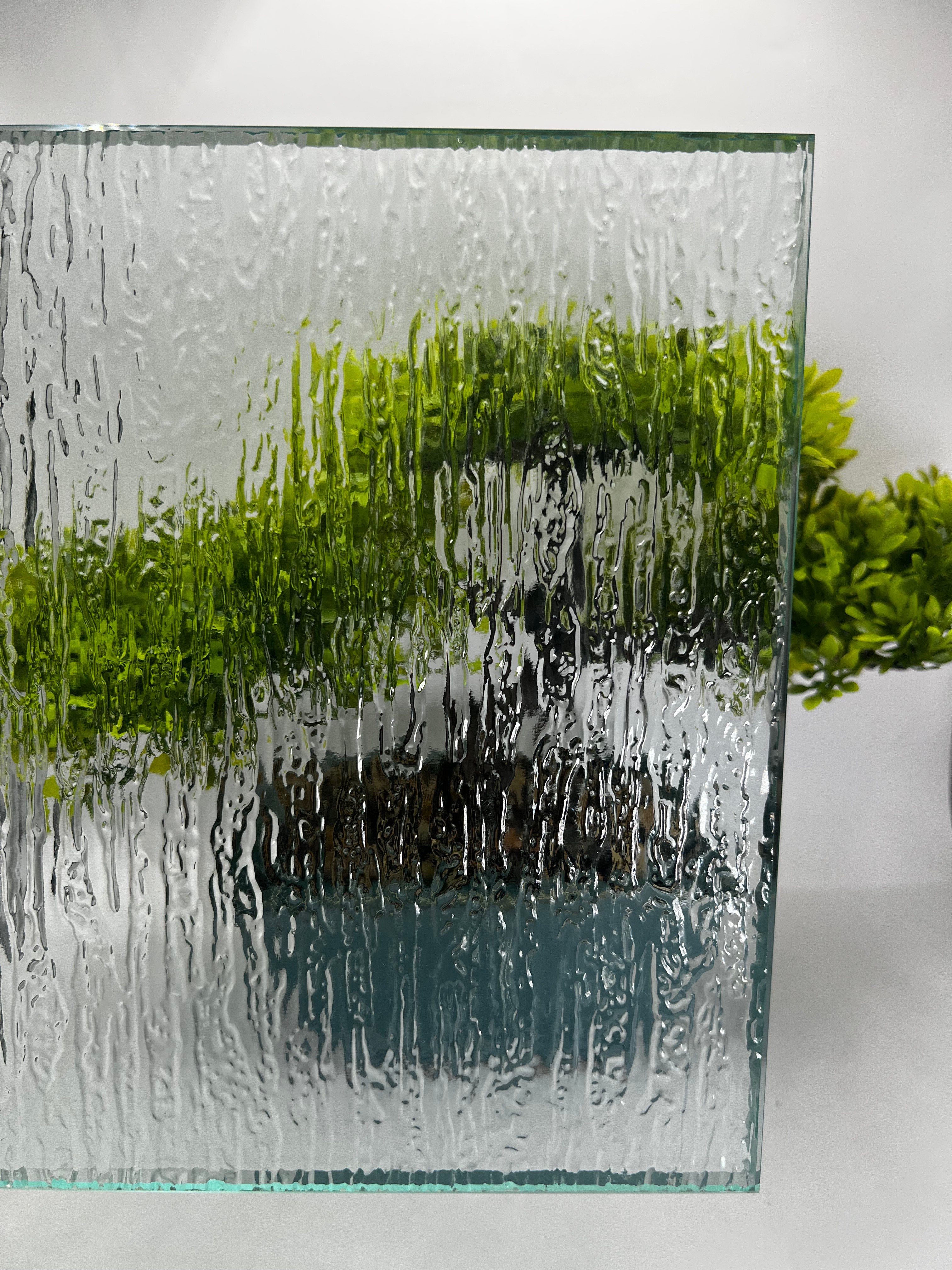 Rain Patterned Glass